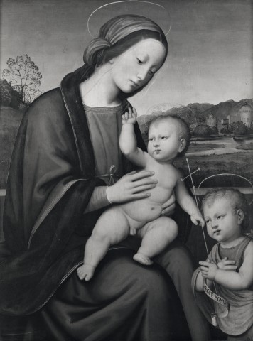 A. C. Cooper — Antonio del Ceraiolo - sec. XVI - Madonna con Bambino e san Giovannino — insieme